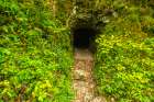 Slovenia, Julian Alps. WWI military tunnel in mountain. Art Print
